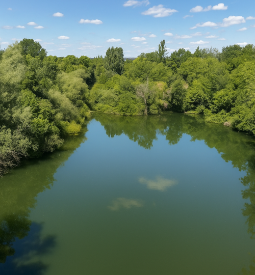 Maison de charme avec par arboré et étang proche Bourges