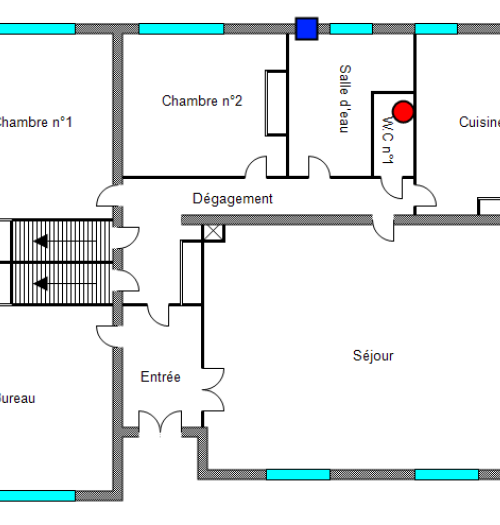 Maison sur sous-sol avec agréable jardin quartier Vauvert