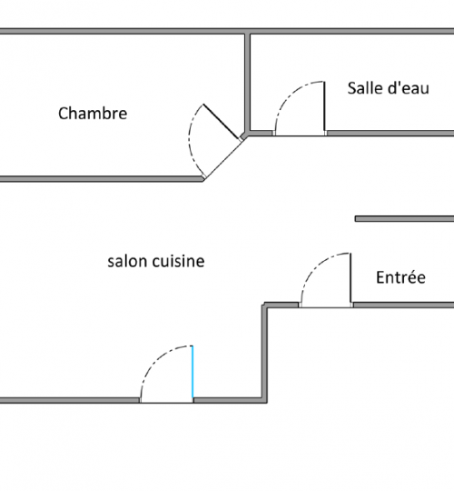 Appartement T2 d’une surface de 57m2 avec sa terrasse privative et stationnement