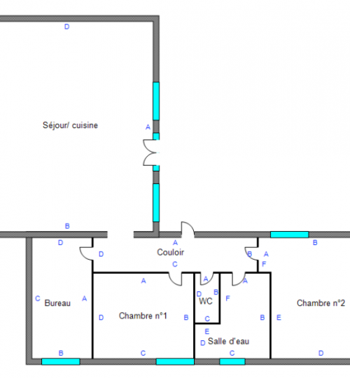 Appartement idéal projet residence principale ou professionnel situé au pied des marronniers avec terrasse
