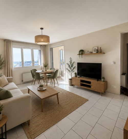 Appartement lumineux proche gare avec ascenseur et stationnement