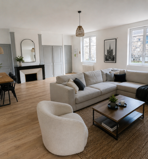 Appartement de charme au pied de la Cathédrale et de la place George Sand